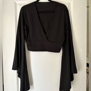 Amazon Bell Sleeve Crop Top